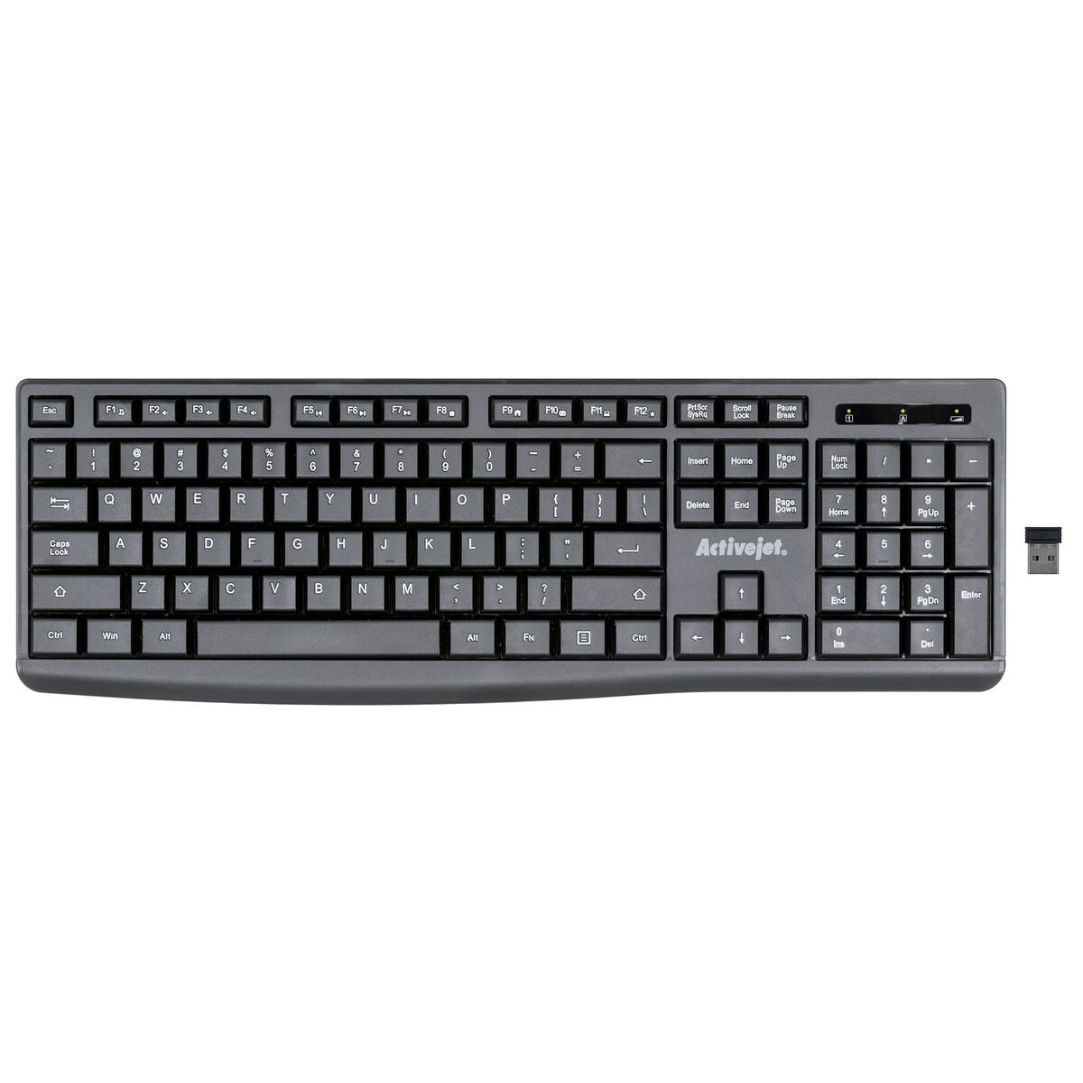 Tastatur Activejet K-3803SW Schwarz QWERTY